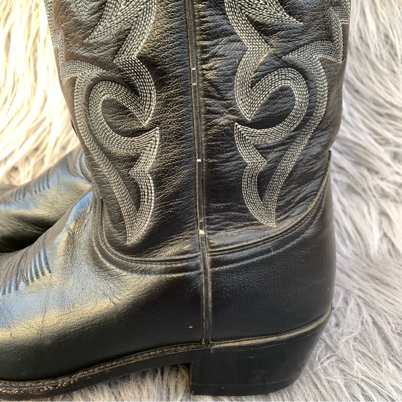 Dan Post Milwaukee Vintage men\'s cowboy boots in black leather main image 5